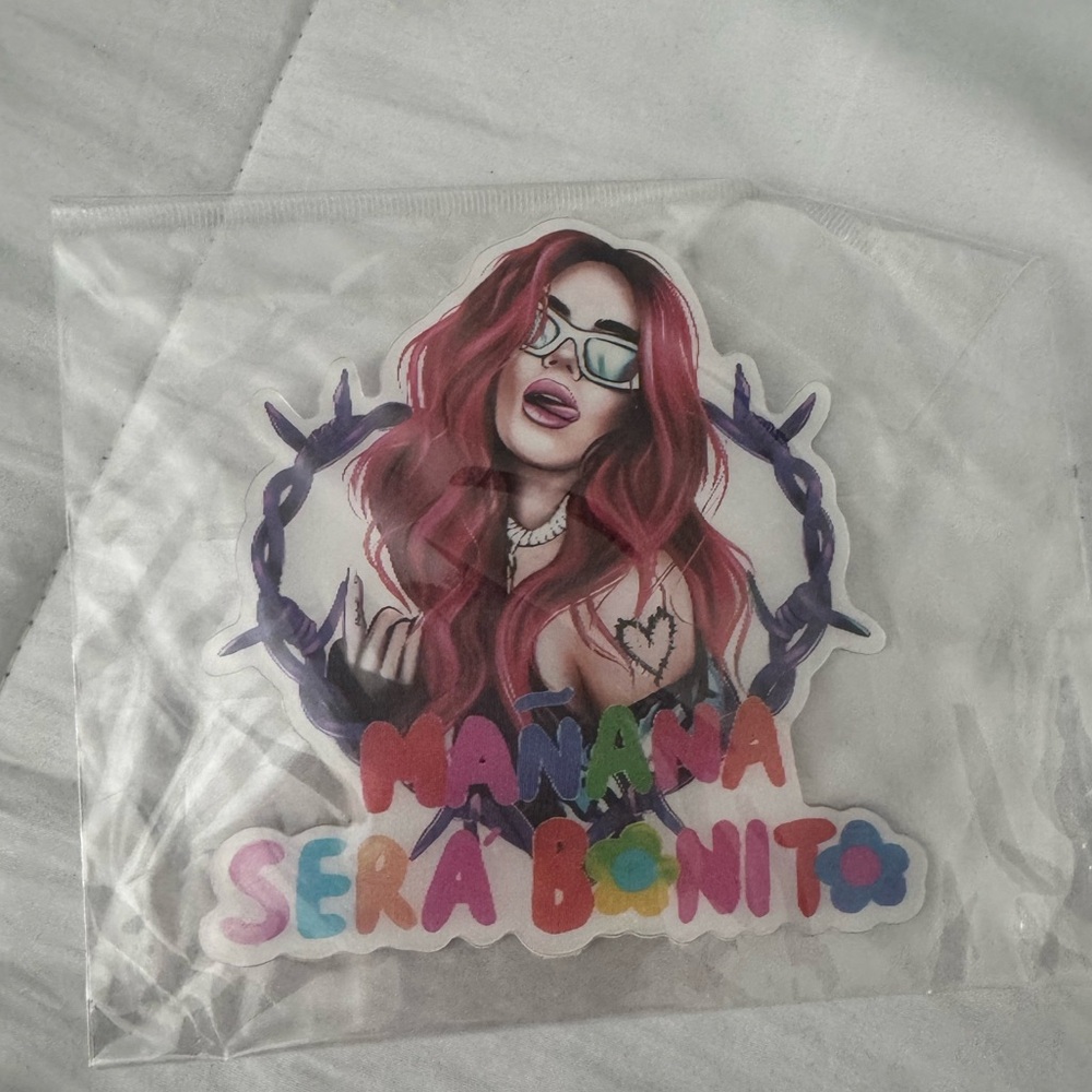 Colorful Manana Sera Bonito Sticker